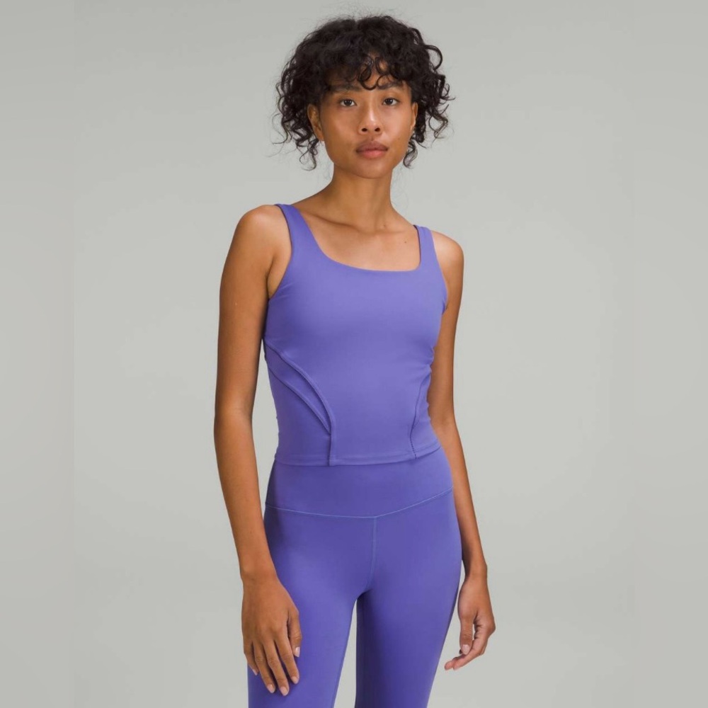 Lululemon Nulu and Mesh-Back Shelf-Bra Yoga Tank Top size 4